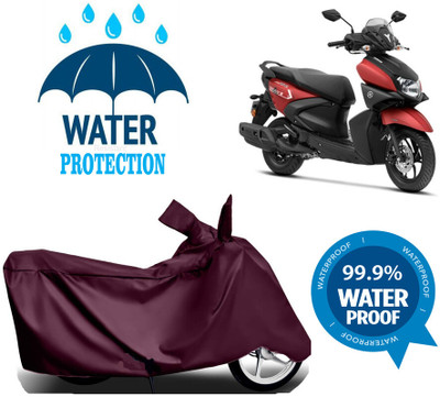 RTS COLLECTIONS Waterproof Two Wheeler Cover for Yamaha(Cygnus Ray ZR BS6, Maroon)
