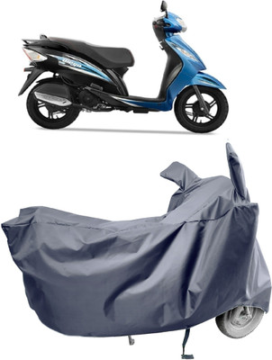 Amexride Two Wheeler Cover for TVS(Wego BS6, Grey)