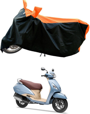 MWBB Waterproof Two Wheeler Cover for TVS(Jupiter classic, Orange)