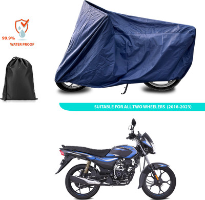 PAGORA Waterproof Two Wheeler Cover for Bajaj(Platina 110, Blue)