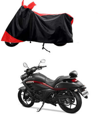 GROFATIK Two Wheeler Cover for Suzuki(Intruder 250, Red)