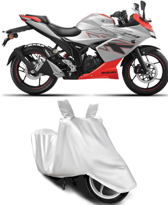 BbcMart Waterproof Two Wheeler Cover for Suzuki(Gixxer SF 250, Silver)