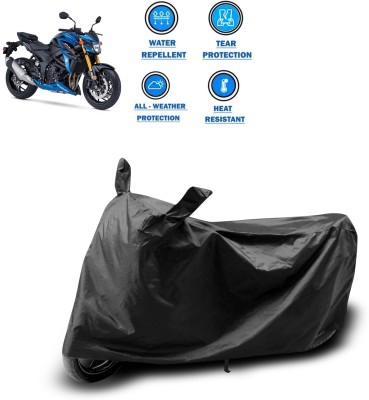 DeepShakshi AUTOMOTIVE Two Wheeler Cover for Suzuki(GSX, Black)