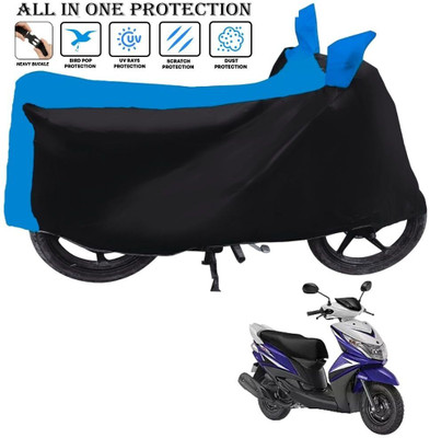 AutoGalaxy Waterproof Two Wheeler Cover for Yamaha(Ray Z, Black, Blue)