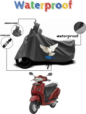 BigFly Waterproof Two Wheeler Cover for TVS(Activa 4G, Grey)