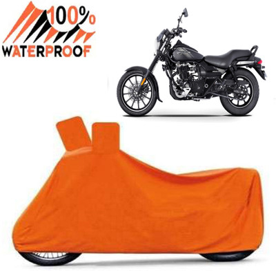Autoinnovation Waterproof Two Wheeler Cover for Bajaj(Avenger Street 160, Orange)
