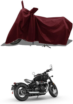 DeepShakshi AUTOMOTIVE Waterproof Two Wheeler Cover for Triumph(Bonneville Bobber, Maroon)