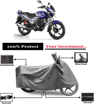 Amexride Two Wheeler Cover for TVS(Star City BS6, Grey)