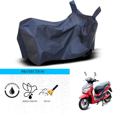 ANTHUB Waterproof Two Wheeler Cover for Hero(Electric Dash, Blue)