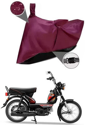AASHTIK MART Two Wheeler Cover for TVS(XL 100 Comfort, Maroon)