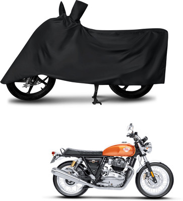 DeepShakshi AUTOMOTIVE Waterproof Two Wheeler Cover for Royal Enfield(Interceptor 650, Black)