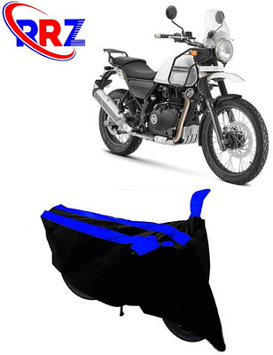 RRZ Waterproof Two Wheeler Cover for Royal Enfield(Himalayan, Black, Blue)