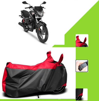 WMIZEXA Two Wheeler Cover for Hero(New Glamour BS6, Black, Red)