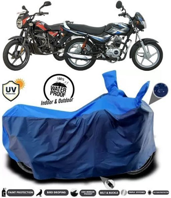 MADAFIYA Two Wheeler Cover for Bajaj(CT100, Blue, Multicolor)