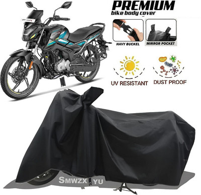 smwzxyu Waterproof Two Wheeler Cover for Hero(Glamour i3s, Black)