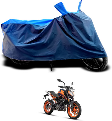 CODOKI Waterproof Two Wheeler Cover for KTM(Duke 200, Black, Blue)