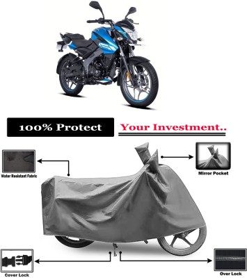 Amexride Two Wheeler Cover for Bajaj(Pulsar NS125 BS6, Grey)