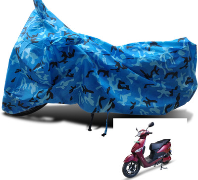 Euro Care Waterproof Two Wheeler Cover for Hero(Electric Optima, Blue)