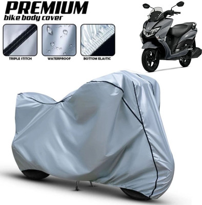AutoGalaxy Waterproof Two Wheeler Cover for Suzuki(Burgman Street, Silver)