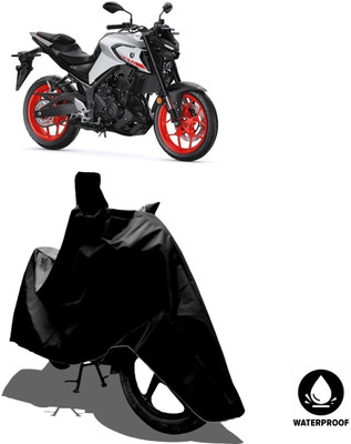 Amexride Waterproof Two Wheeler Cover for Yamaha(MT-03 BS6, Black)