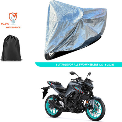 CODOKI Waterproof Two Wheeler Cover for Yamaha(MT-03, Silver)