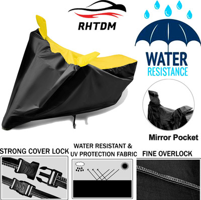 Rhtdm Two Wheeler Cover for Suzuki(Access 125, Black, Yellow)