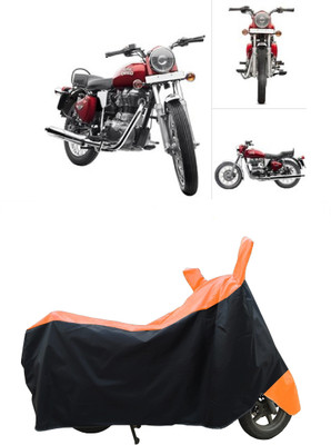 Coxtor Waterproof Two Wheeler Cover for Royal Enfield(Twin spark, Orange)
