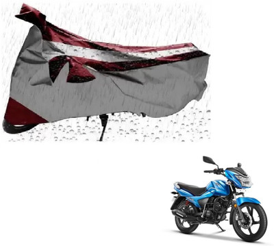 MISSION COLLECTION Waterproof Two Wheeler Cover for TVS(Victor GLX, Silver)