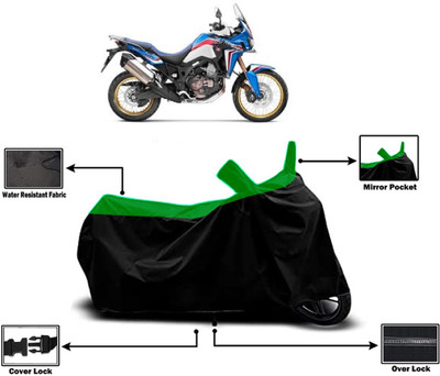 Amexride Two Wheeler Cover for Honda(CRF1000L Africa Twin BS6, Green)