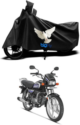 BigFly Two Wheeler Cover for Hero(MotoCorp Splendor Plus, Black)