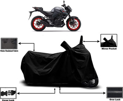 Amexride Two Wheeler Cover for Yamaha(MT 03 BS6, Black)