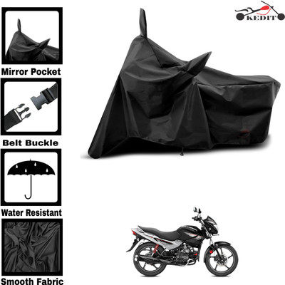 KEDIT Two Wheeler Cover for Universal For Bike(Glamour, Black)