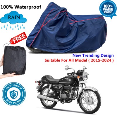 AUTOCAD Waterproof Two Wheeler Cover for Hero(Splendor Pro Classic, Blue, Red)