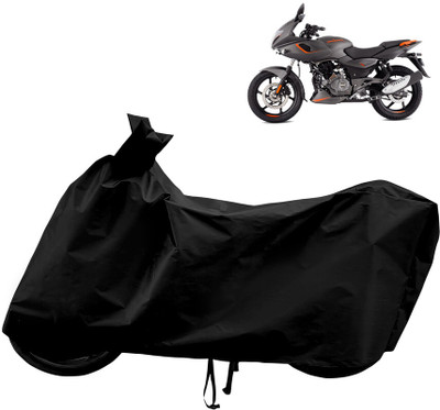 Horseyaart Waterproof Two Wheeler Cover for Bajaj(Pulsar 180F BS6, Black)