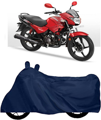 ROYAL AUTO MART Waterproof Two Wheeler Cover for Hero(Glamour, Blue)