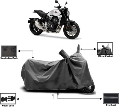 Amexride Two Wheeler Cover for Honda(CB1000R, Grey)