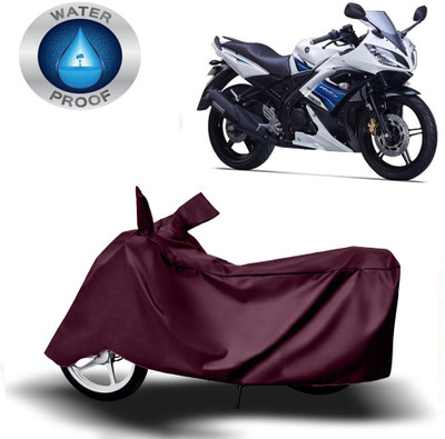 ROYAL AUTO MART Two Wheeler Cover for Yamaha(R15S, Maroon)