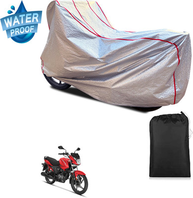 GOSHIV-car and bike accessories Waterproof Two Wheeler Cover for Hero(New Glamour, Silver)