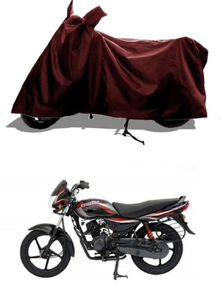 AASHTIK MART Two Wheeler Cover for Bajaj(Platina 100, Maroon)