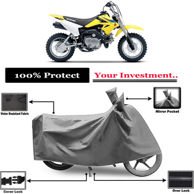 Amexride Two Wheeler Cover for Suzuki(DR-Z50 BS6, Grey)