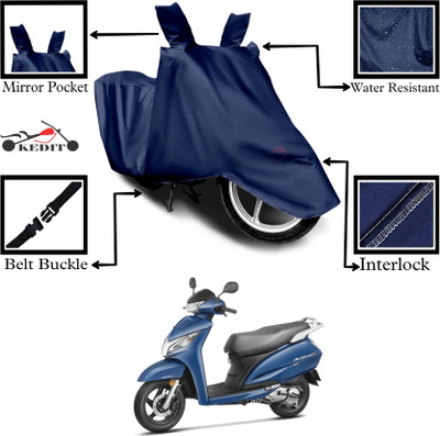 KEDIT Two Wheeler Cover for Honda(Activa 125, Blue)