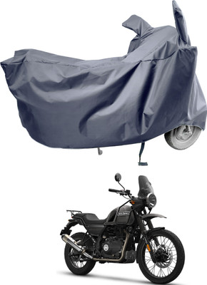 Amexride Two Wheeler Cover for Royal Enfield(500, Grey)