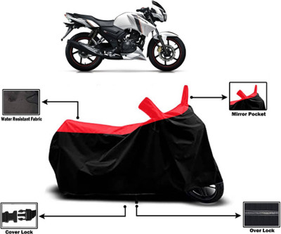 KEDIT Two Wheeler Cover for TVS(Apache 150, Red)