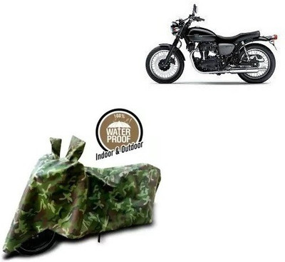 THE REAL ARV Waterproof Two Wheeler Cover for Kawasaki(W800, Multicolor)