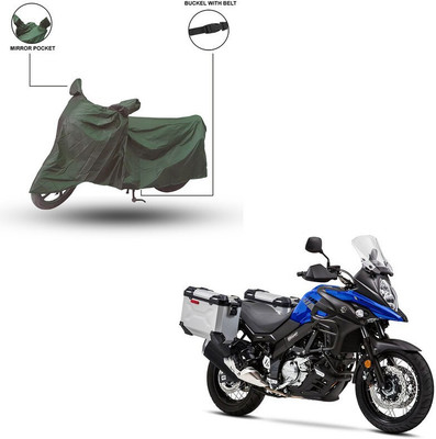 Furnish Flow Two Wheeler Cover for Suzuki(Blue)