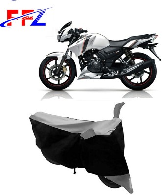 FFZ Waterproof Two Wheeler Cover for TVS(Apache 150, Black, Grey)