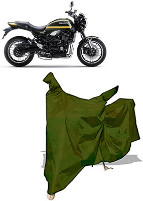 Amexride Two Wheeler Cover for Kawasaki(Z900 RS Cafe Racer BS6, Maroon)