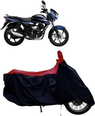 KEDIT Two Wheeler Cover for Bajaj(Discover 135, Red, Black)