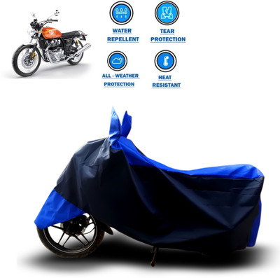 CODOKI Waterproof Two Wheeler Cover for Royal Enfield(Interceptor 650, Blue)