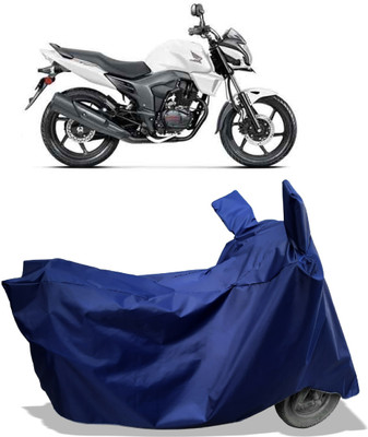 Amexride Two Wheeler Cover for Honda(Trigger, Blue)